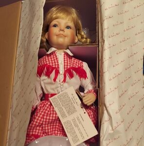 Country Line Dancer Porcelain Doll Amber